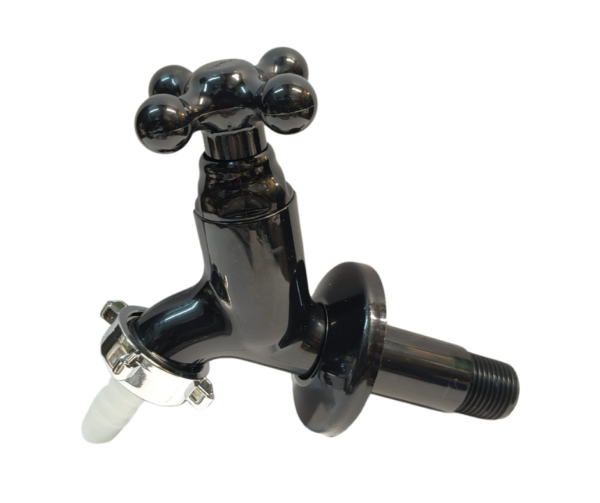 Canilla Plastica Negra de 1/2"