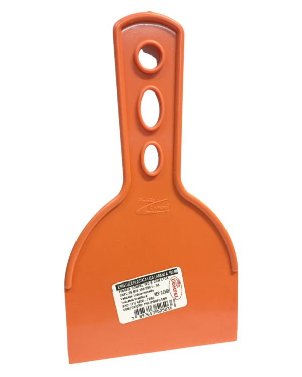 Espatula Plastica Lisa 10cm