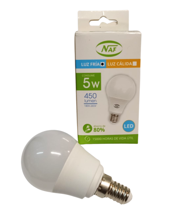 Lampara LED Gota E14 5W Fria