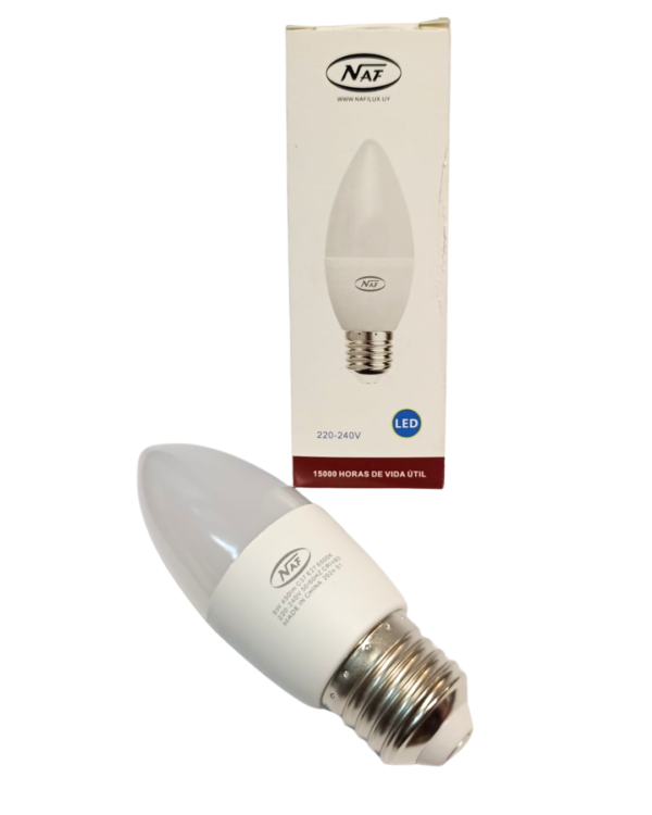 Lampara LED Vela E27 5W Fria