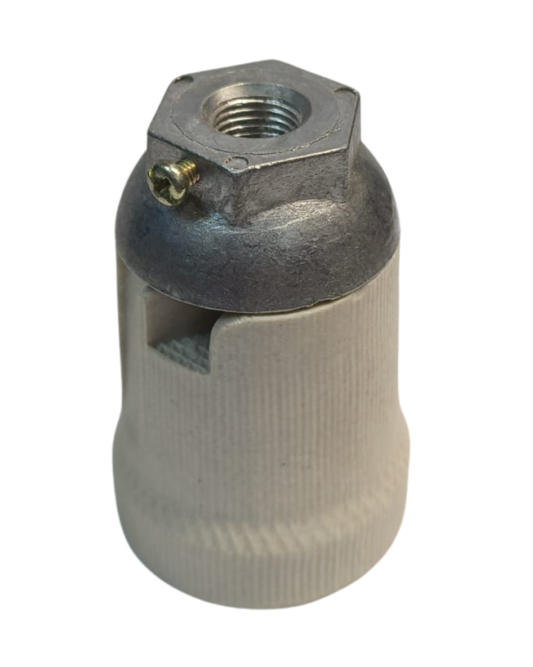 portalampara de colgar porcelana y metal Portalampara de Colgar de Porcelana y Metal