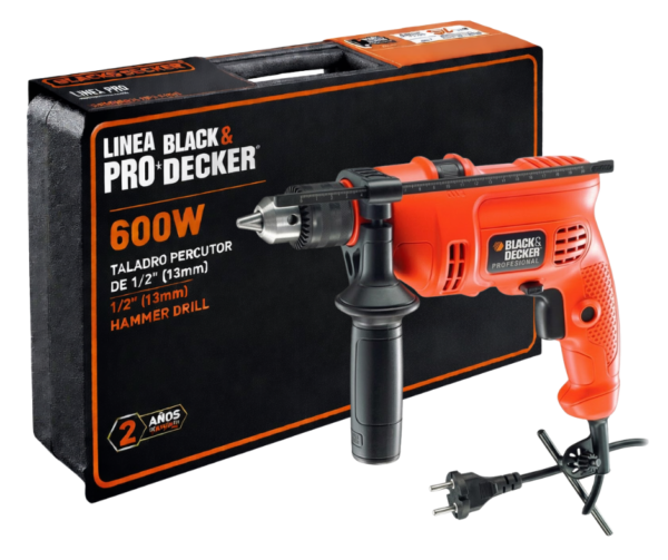 Taladro Percutor 1/2" BLACK & DECKER 600W