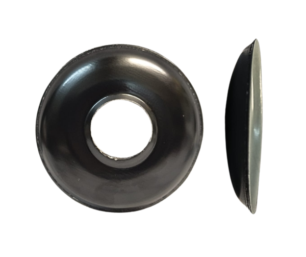 Tapa Junta Bombé Negra de 1/2"