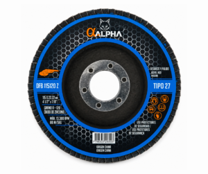 Disco Flap 4.1/2" Multilaminas Grano 120 ALPHA PRO