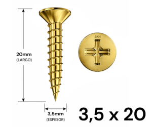 Tornillo Fixer 3,5 x 20mm (10 UNIDADES)