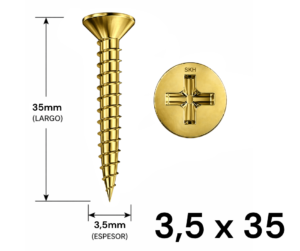 Tornillo Fixer 3,5 x 35mm (10 UNIDADES)