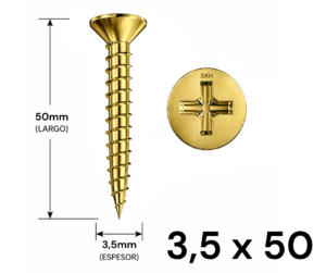 Tornillo Fixer 3,5 x 50mm (10 UNIDADES)