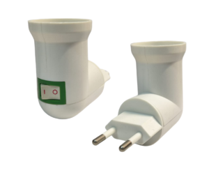 Portalampara E27 Enchufable con Llave