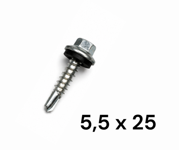 Tornillo Punta Mecha 5,5 x 25mm POR UNIDAD