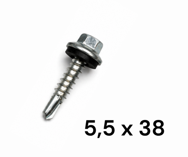 Tornillo Punta Mecha 5,5 x 38mm POR UNIDAD