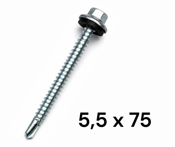 Tornillo Punta Mecha 5,5 x 75mm POR UNIDAD
