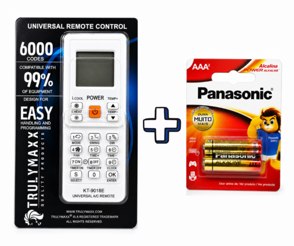 COMBO de Control Universal para A/C y 2 Pilas AAA