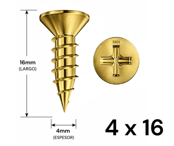 Tornillo Fixer 4 x 16mm (10 UNIDADES)