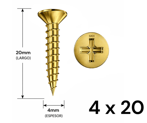 Tornillo Fixer 4 x 20mm (10 UNIDADES)