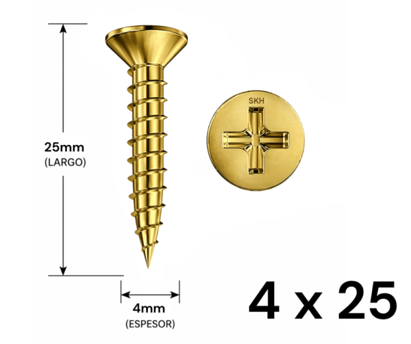 Tornillo Fixer 4 x 25mm (10 UNIDADES)