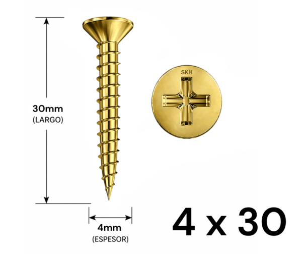 Tornillo Fixer 4 x 30mm (10 UNIDADES)