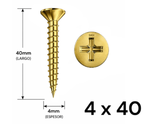 Tornillo Fixer 4 x 40mm (10 UNIDADES)