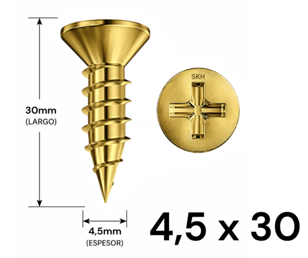Tornillo Fixer 4,5 x 30mm (10 UNIDADES)