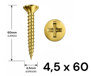 Tornillo Fixer 4,5 x 60mm (10 UNIDADES)