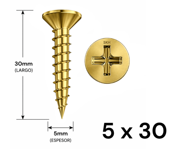 Tornillo Fixer 5 x 30mm (10 UNIDADES)