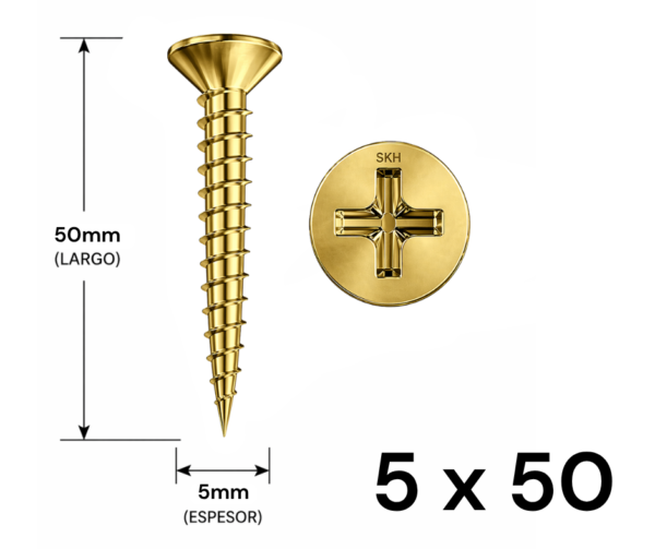 Tornillo Fixer 5 x 50mm (10 UNIDADES)