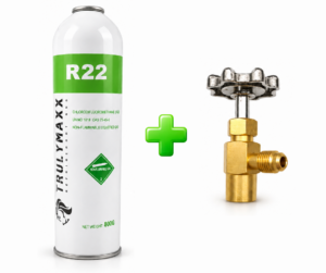 Refrigerante R22 en LATA de 800g + VALVULA