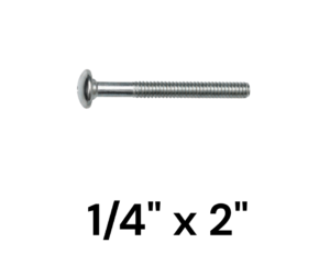 Bulon para Madera 1/4" x 2"
