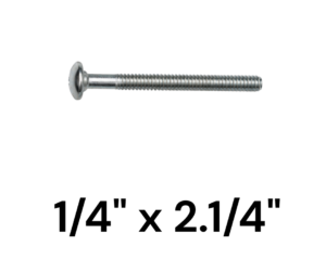 Bulon para Madera 1/4" x 2.1/4"