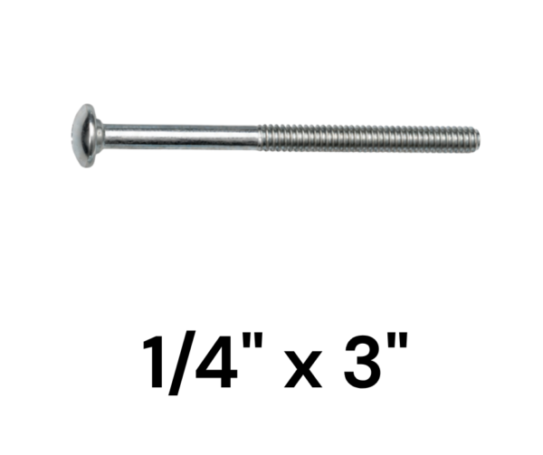 Bulon para Madera 1/4" x 3"