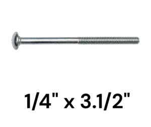 Bulon para Madera 1/4" x 3.1/2"