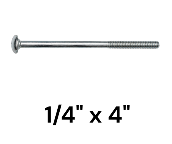 Bulon para Madera 1/4" x 4"