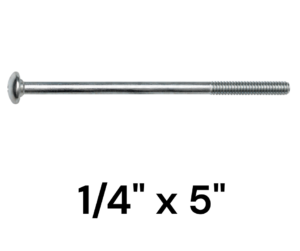Bulon para Madera 1/4" x 5"