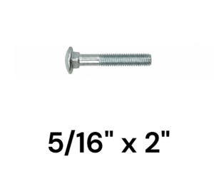 Bulon para Madera 5/16" x 2"