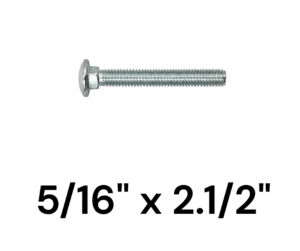 Bulon para Madera 5/16" x 2.1/2"