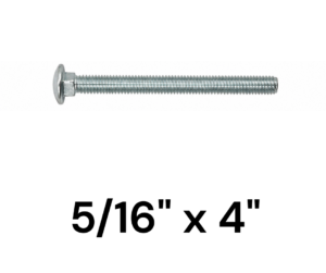 Bulon para Madera 5/16" x 4"