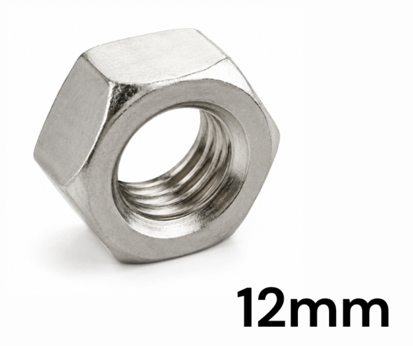Tuerca Milimetrica 12mm (10 UNIDADES)