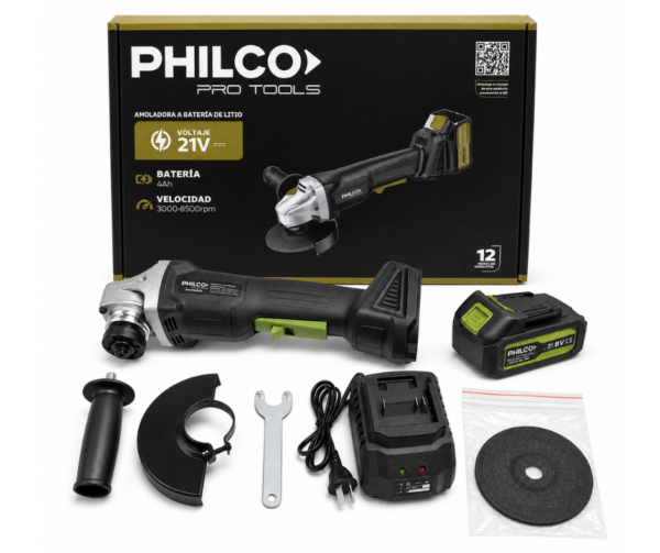 Amoladora a Batería de 21V PHILCO