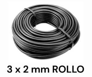 Cable Bajo Goma 3 x 2 mm POR ROLLO