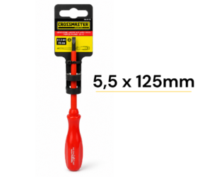 Destornillador Paleta Aislado 5,5 x 125mm CROSSMASTER