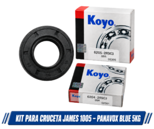Kit de Rulemanes y Reten para Cruceta JAMES 1005 - PANAVOX BLUE 5KG