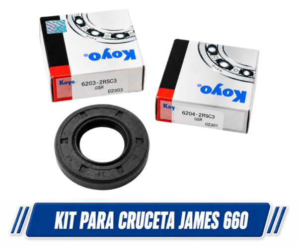 Kit de Rulemanes y Reten para Cruceta JAMES 660