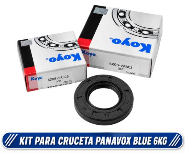 Kit de Rulemanes y Reten para Cruceta PANAVOX BLUE 6KG