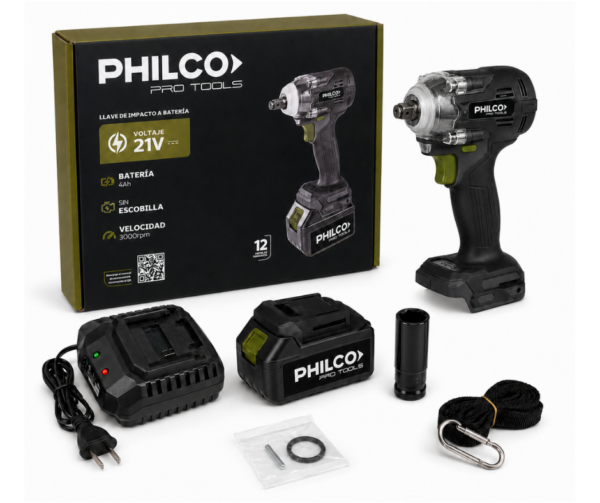 Llave de Impacto a Batería de 21V PHILCO