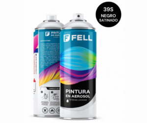 Pintura en Aerosol NEGRO SATINADO FELL