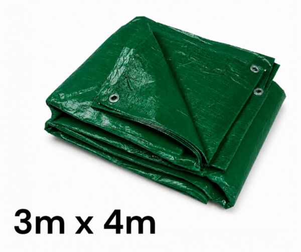 lona verda 3x4m Lona Plastica Verde 3 x 4mts
