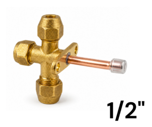 Valvula de Acceso Split de 1/2" Recta