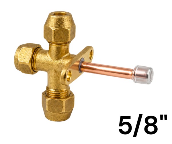 Valvula de Acceso Split de 5/8" Recta