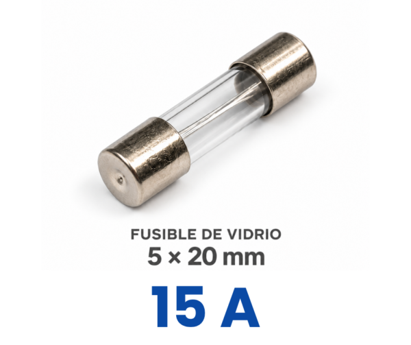 Fusible de Vidrio 5 x 20mm - 15A