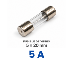 fusible vidrio 5x20 5A Fusible de Vidrio 5 x 20mm - 5A