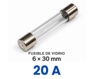 Fusible de Vidrio 6 x 30mm - 20A